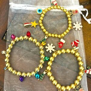 Christmas charm bracelets
